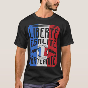 T-shirt Paris français Tour Eiffel François Football