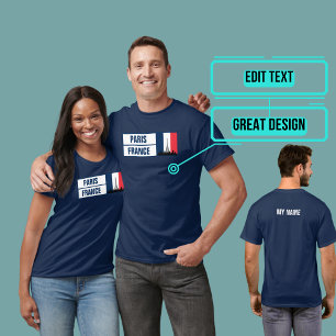 T-shirt Paris France francophile