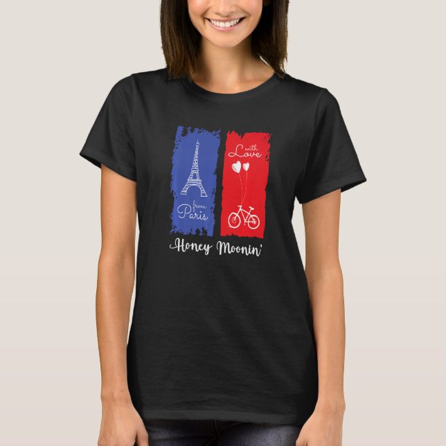 T-shirt Paris France Honeymoon Premium (Devant)