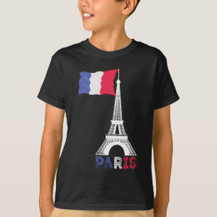 T-shirt Paris France Theme Love Eiffel Tower