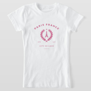 T-Shirt Paris France Ville De L'Amour