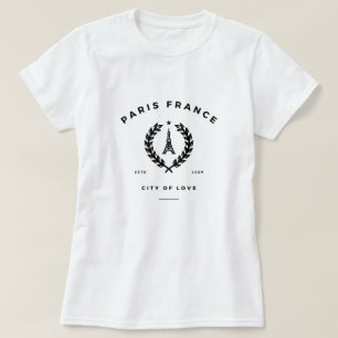 T-shirt Paris France Ville De L'Amour