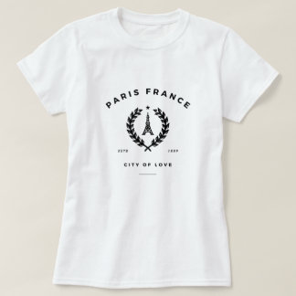 T-shirt Paris France Ville De L'Amour