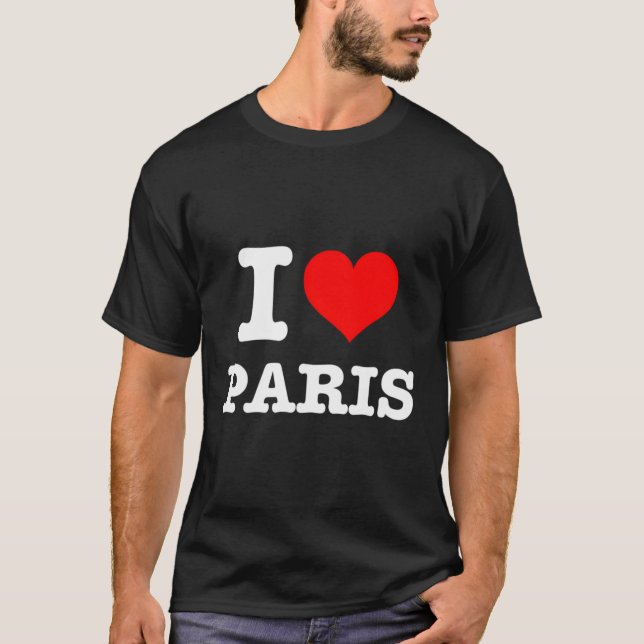 T-shirt Paris I Love Paris (Devant)