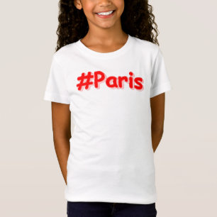 T-Shirt "#Paris" Joli Design. Commandez dès maintenant
