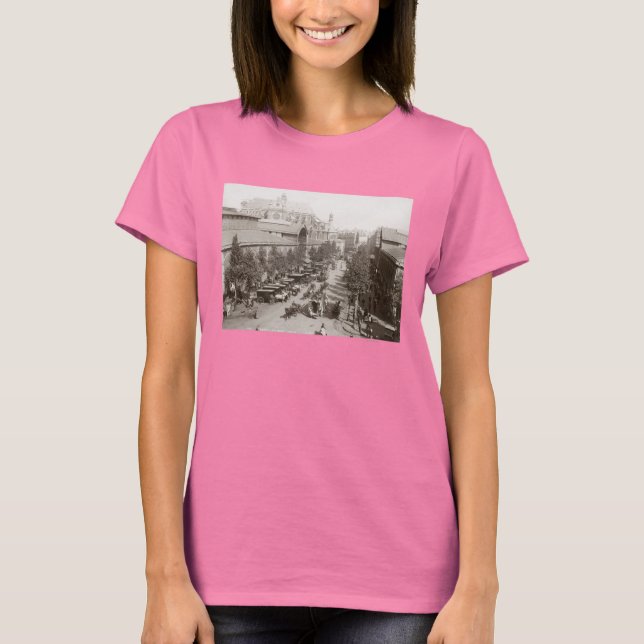 T-shirt Paris : Les Halles, C1900 (Devant)
