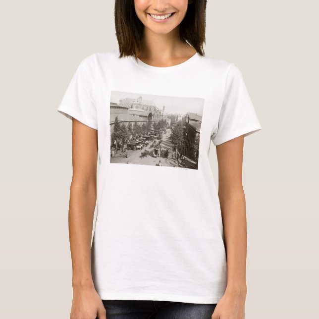 T-shirt Paris : Les Halles, C1900 (Devant)