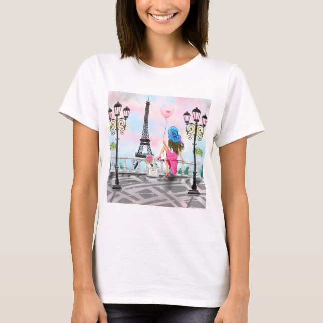 T-Shirt Paris Romantique (Devant)