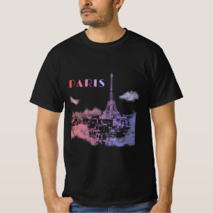 T-shirt Paris Skyline City Travel Eifel Tower France