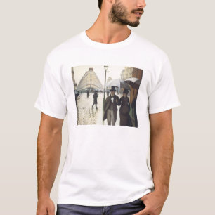 T-shirt Paris Street, Rainy Day par Caillebotte