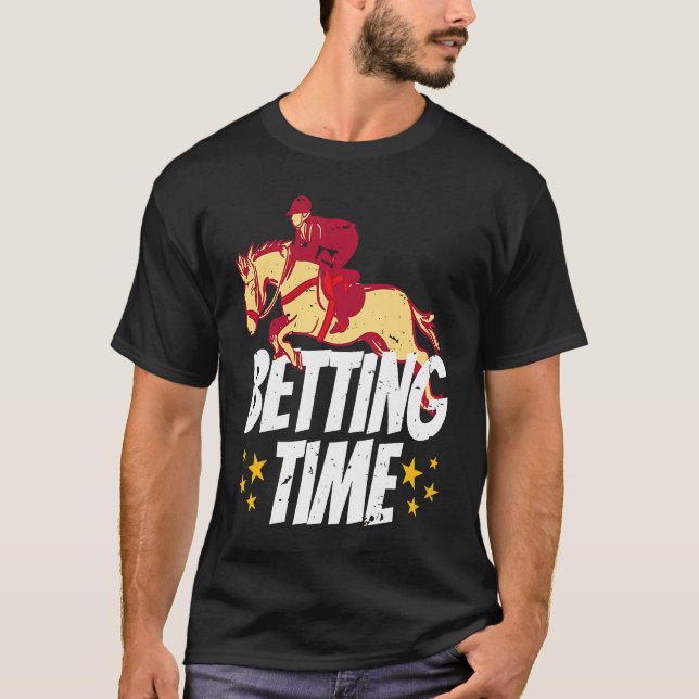 T-shirt Paris sur les courses de chevaux  1 (Devant)