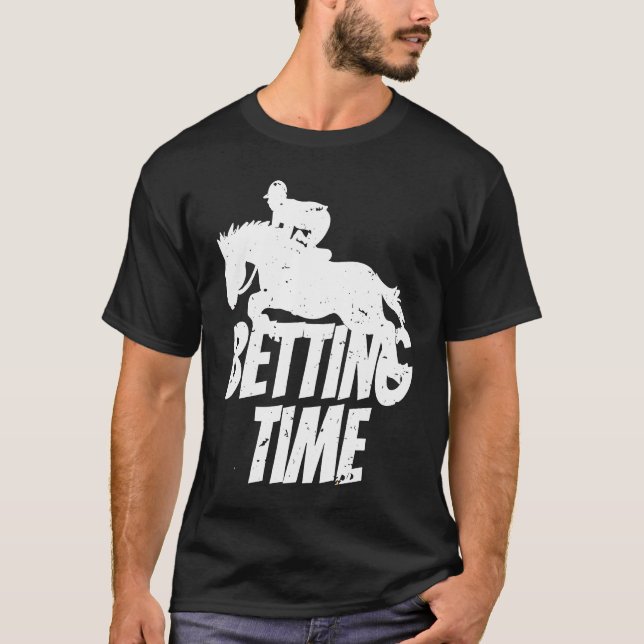 T-shirt Paris sur les courses de chevaux  2 (Devant)