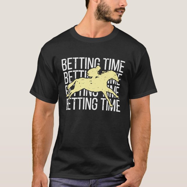 T-shirt Paris sur les courses de chevaux Pari  3 (Devant)