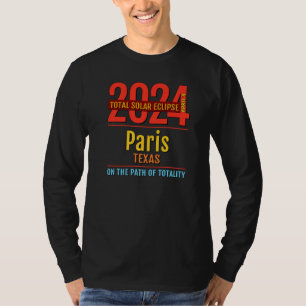 T-shirt Paris Texas TX Total Solar Eclipse 2024 4