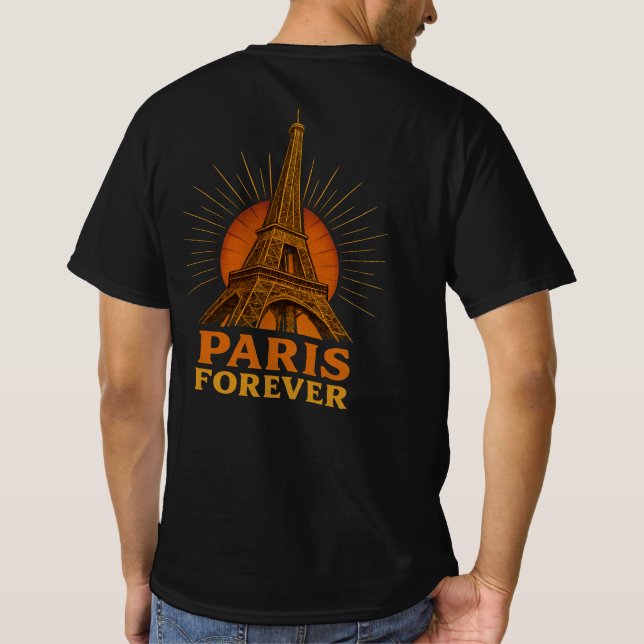 T-shirt Paris – Tour Eiffel (Dos)
