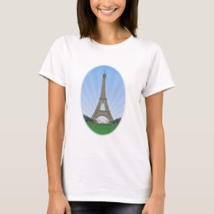 T-shirt Paris :Tour Eiffel : Dessin vectoriel: