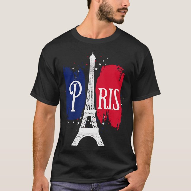 T-shirt Paris Tour Eiffel Europe Paris (Devant)