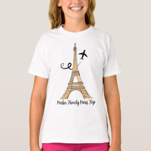 T-shirt Paris Trip Chic Tour Eiffel Enfants