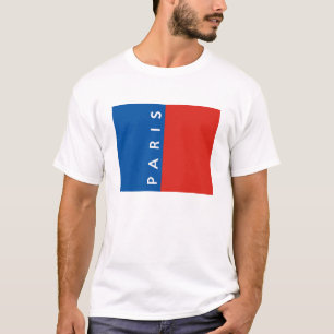 T-shirt paris ville drapeau france nom du pays