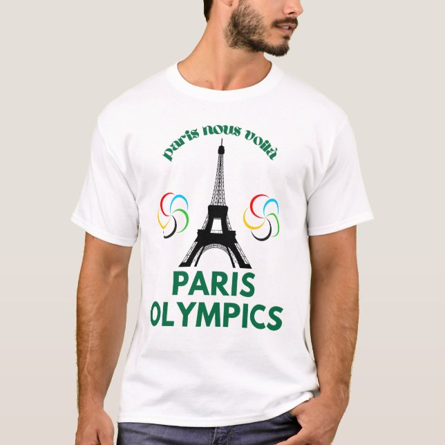 T-shirt Paris voici les Jeux Olympiques 2024 (Devant)