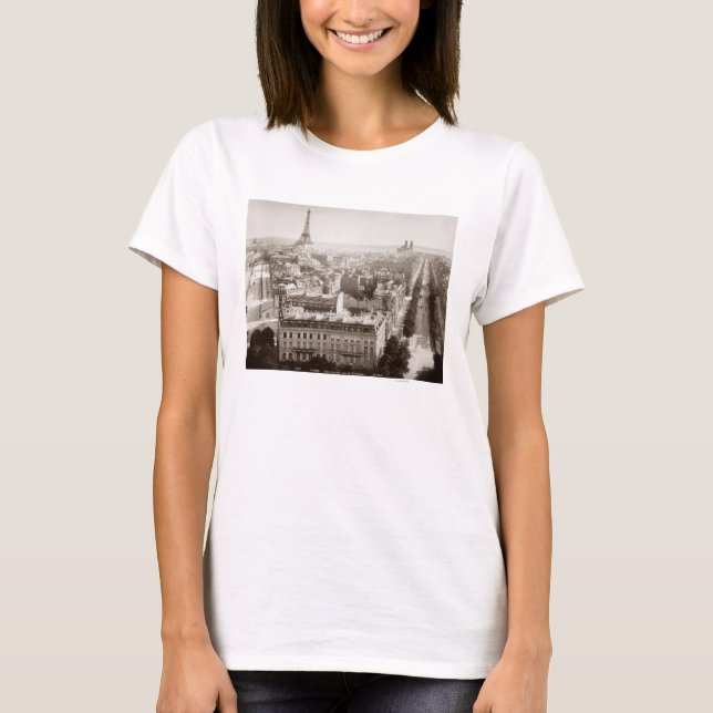 T-shirt Paris : Vue aérienne, 1900 (Devant)