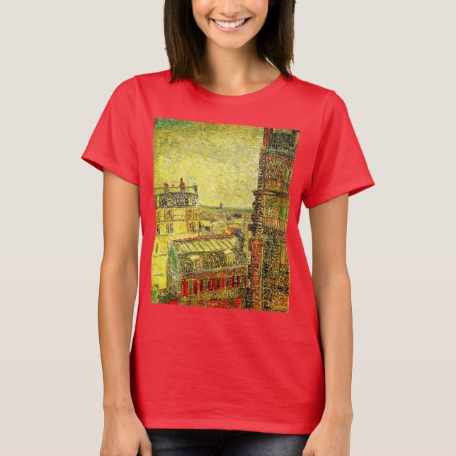 T-shirt Paris Vue depuis la chambre de Vincent par Vincent (Devant)