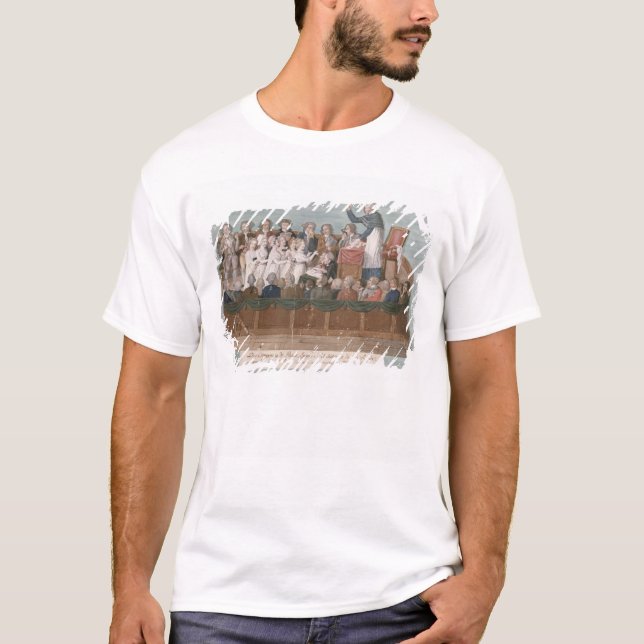 T-shirt Parisians offrant leurs bijoux (Devant)
