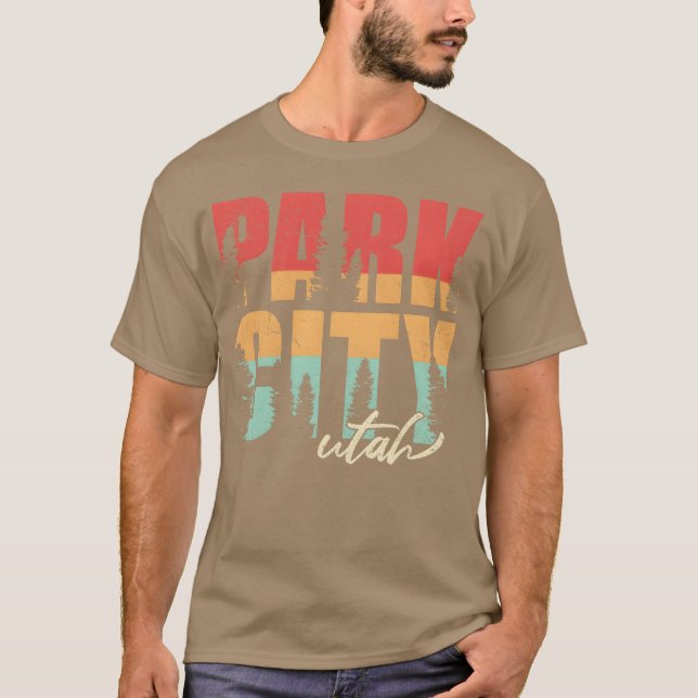 T-shirt Park City rétro (Devant)