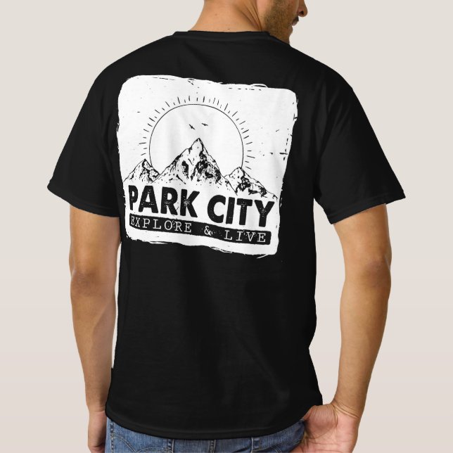 T-shirt Park City Utah Explorez Et Vivez Des Randonnées En (Dos)