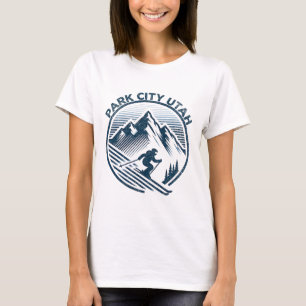 T-shirt Park City Utah Station de ski d'hiver Ski d'hiver