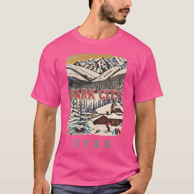 T-shirt Park City Utah Ut Mountain Majesty Sd991 (Devant)