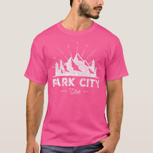T-shirt Park City Utah Ut T Shirt Vintage Randonnée Rétro 