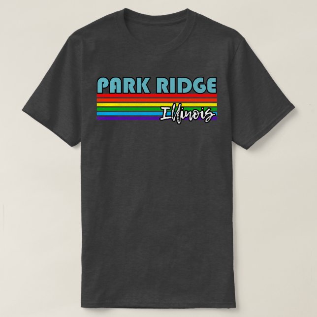 T-shirt Park Ridge Illinois Pride Park Ridge LGBT Cadeau L (Design devant)
