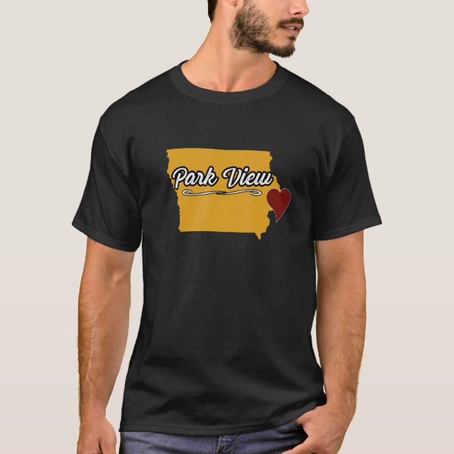 T-shirt PARK VIEW IOWA IA USA Mignonne Souvenir Merch US C (Devant)