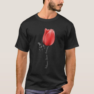 T-shirt Parkinson Maladie Tulipe Avril Mois Pret