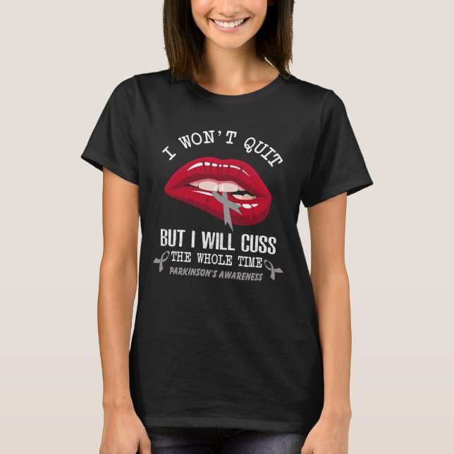 T-shirt Parkinson n'abandonnera pas couilles temps (Devant)
