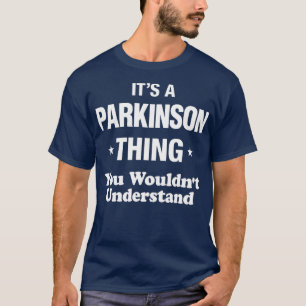 T-shirt Parkinson Thème Nom Famille Réunion Amusante