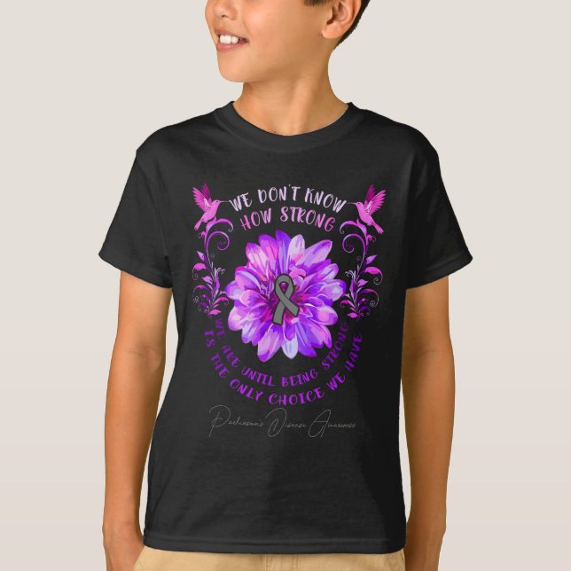 T-shirt Parkinsons Disease Awareness Flower We Dont Know  (Devant)