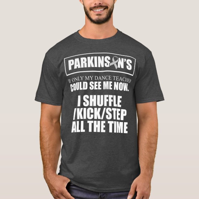 T-shirt Parkinsons Maladie Sensibilisation Kick Step Guerr (Devant)