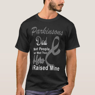 T-shirt Parkinsons Sensibilisation Papa Grey Ribbon Père S