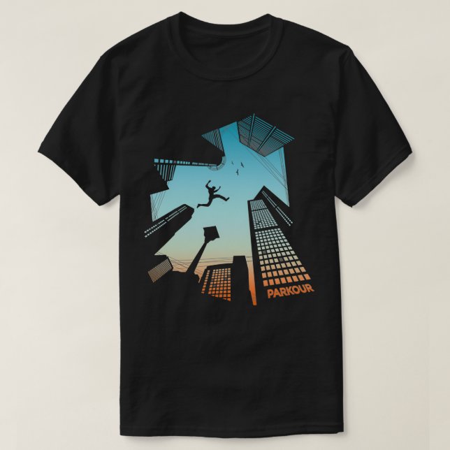 T-shirt Parkour cadeau Freerunning pour hommes femmes enfa (Design devant)