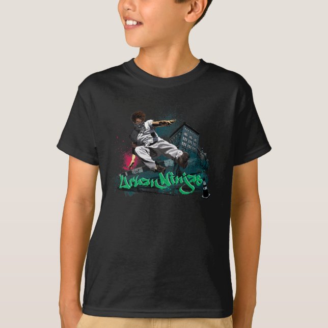 T-shirt Parkour - chemise urbaine de Ninjas (Devant)