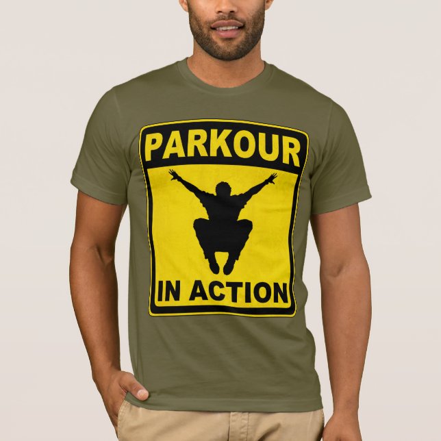 T-shirt Parkour dans l'enseigne d'action (Devant)