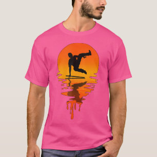 T-shirt Parkour de style rétro vintage