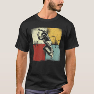 T-shirt Parkour Free Running Traceur Retro Vintage
