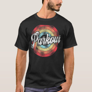 T-shirt Parkour Free Running Traceur Retro Vintage Parkour