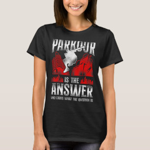 T-shirt Parkour Free Running Traceur Vintage Parkour Est L