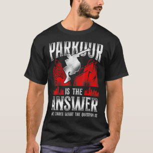 T-shirt Parkour Free Running Traceur Vintage Parkour Est L