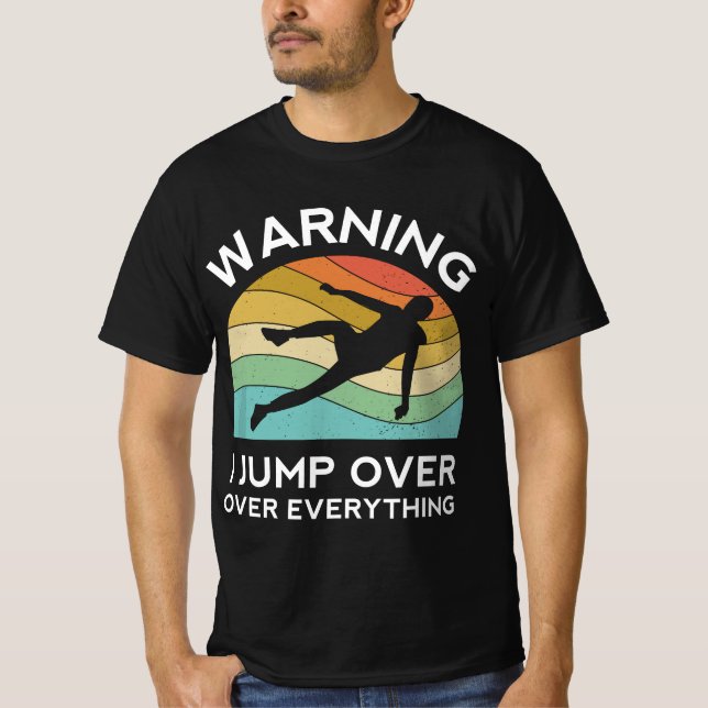 T-shirt Parkour Free Running Training Traceur Retro Boys S (Devant)