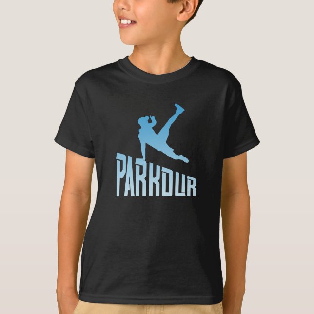 T-shirt Parkour Freerunner Athlète de course libre (Devant)